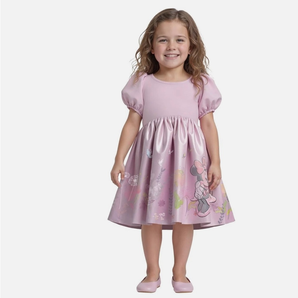 Disney Minnie Girl’s Satin Dress